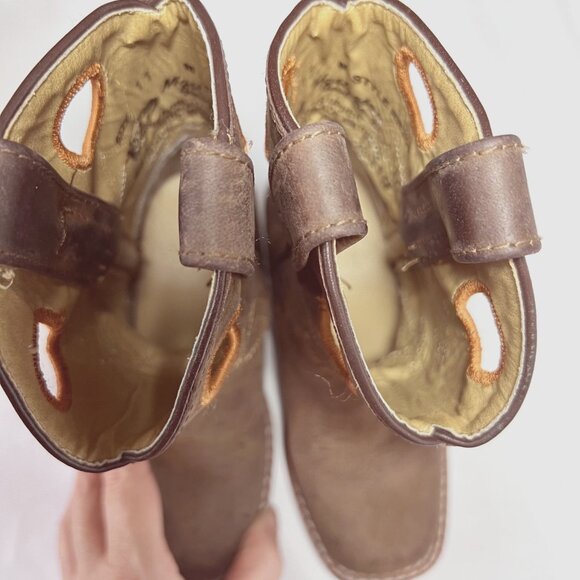 Masterson Boot Company-Style RB2011C-Size 11-Tan/Orange Leather-Pull Taps-Boys - Picture 15 of 16